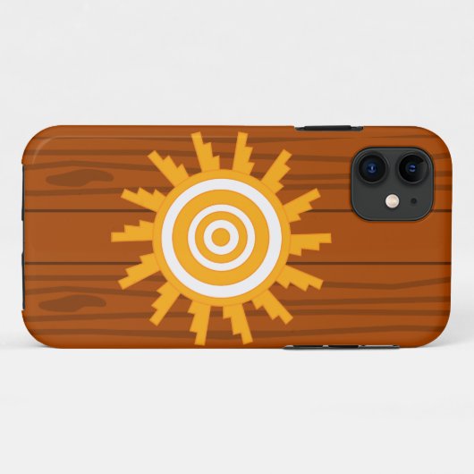 Zonneontwerp Case-Mate iPhone Case (Achterkant (horizontaal))