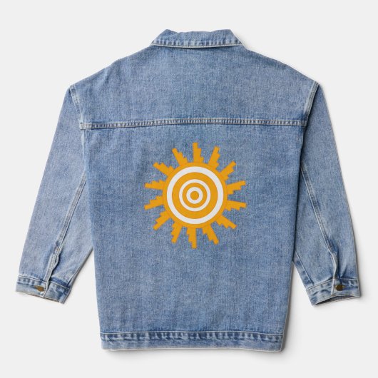 Zonneontwerp Denim Jacket (Achterkant)