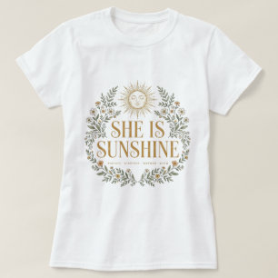 Zonneontwerp unieke t-shirt