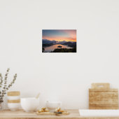 Zonneopdruk boven poster uit het meer (Keuken)