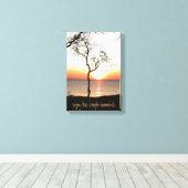 Zonneopdruk van de levensprijs canvas afdruk (Insitu (Houten vloer))