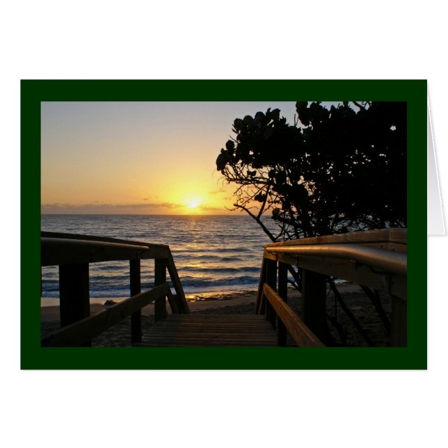 Zonneopgang bij de Boardwalk (Voorkant Horizontaal)