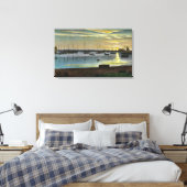 Zonneopgang bij de oude haven canvas afdruk (Insitu (Slaapkamer))