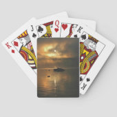 Zonneopgang bij de speelkaarten van het meer (Achterkant)
