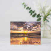 Zonneopgang bij het Briefkaart van het Paradijs Su (Staand voorkant)