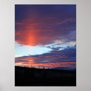 Zonneopgang bij het meer van Swan Poster