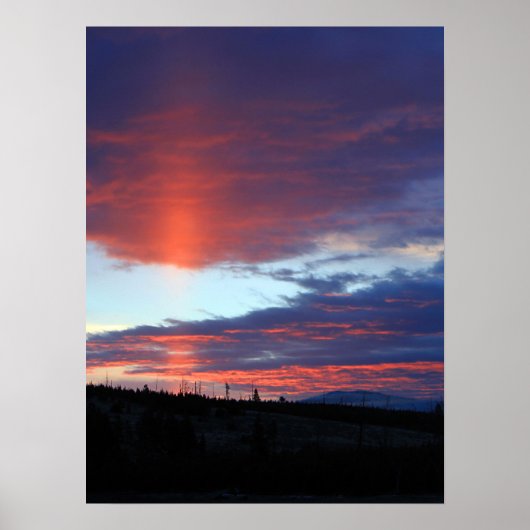 Zonneopgang bij het meer van Swan Poster (Voorkant)