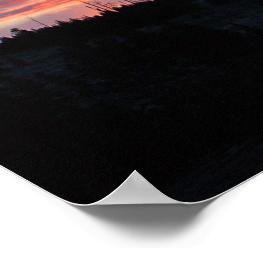 Zonneopgang bij het meer van Swan Poster (Hoek)