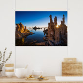 Zonneopgang bij het Mono-meer in Californië Poster (Keuken)