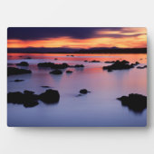 Zonneopgang bij Mono Lake's Black Point Fotoplaat (voorkant)