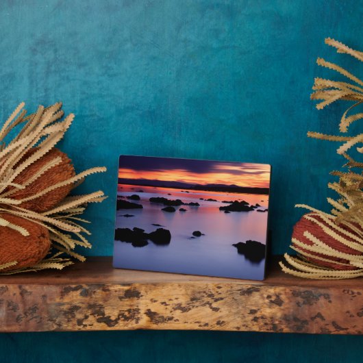 Zonneopgang bij Mono Lake's Black Point Fotoplaat (Zijkant)