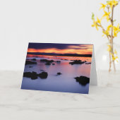 Zonneopgang bij Mono Lake's Black Point Kaart (Gele Bloem)