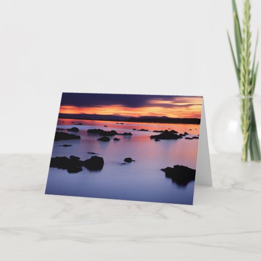 Zonneopgang bij Mono Lake's Black Point Kaart (Voorkant)