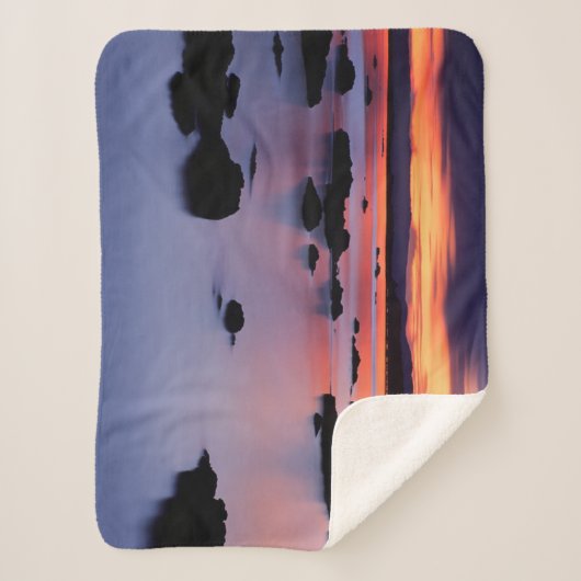 Zonneopgang bij Mono Lake's Black Point Sherpa Deken (Voorkant)