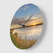 Zonneopgang boven wetlands bij Arrowwood National Grote Klok (Hoek)