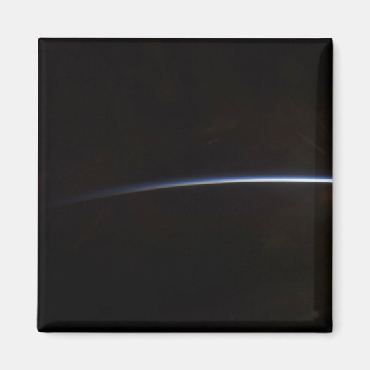 Zonneopgang gezien in de ruimte magneet (Voorkant)