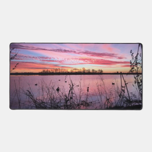 Zonneopgang in de Duck Blind Bureaumat (Voorkant)