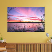 Zonneopgang in de Duck Blind Canvas Afdruk (Insitu (Woonkamer))