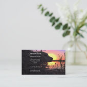 Zonneopgang in de Duck Blind Visitekaartje (Staand voorkant)