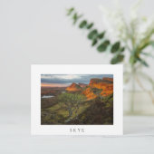 Zonneopgang in de Quiraing-bergen op Skye, Schotla Briefkaart (Staand voorkant)