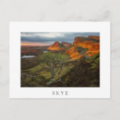 Zonneopgang in de Quiraing-bergen op Skye, Schotla Briefkaart (Voorkant)