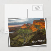 Zonneopgang in de Quiraing-bergen op Skye, Schotla Briefkaart (Voorkant / Achterkant)