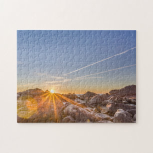 Zonneopgang in de strandbek Armação in Florianó Legpuzzel