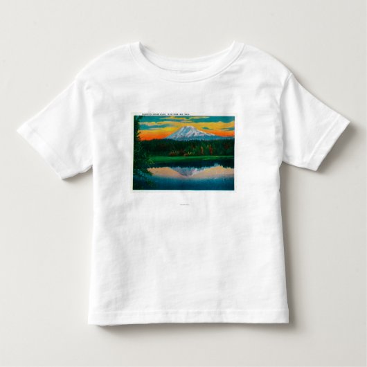 Zonneopgang op de Mount Adams van het meer van Tro Kinder Shirts (Voorkant)