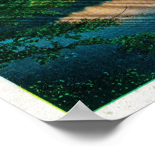 Zonneopgang op de Mount Adams van het meer van Tro Poster (Hoek)