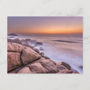 Zonneopgang op de strand van Guarda do Embau Briefkaart