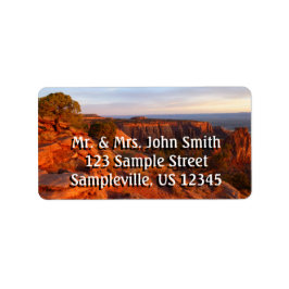 Zonneopgang op het grote Uitzicht spoor bij het CO Etiket