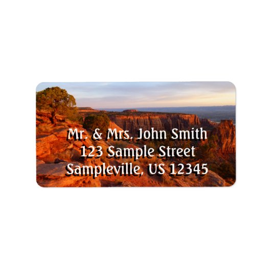 Zonneopgang op het grote Uitzicht spoor bij het CO Etiket (Voorkant)