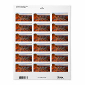 Zonneopgang op het grote Uitzicht spoor bij het CO Etiket (Full Sheet)