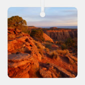 Zonneopgang op het grote Uitzicht spoor bij het CO Metalen Ornament (Achterkant)