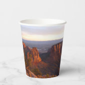 Zonneopgang op het grote Uitzicht spoor bij het CO Papieren Bekers (Achterkant)