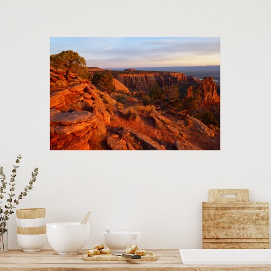 Zonneopgang op het grote Uitzicht spoor bij het CO Poster (Keuken)