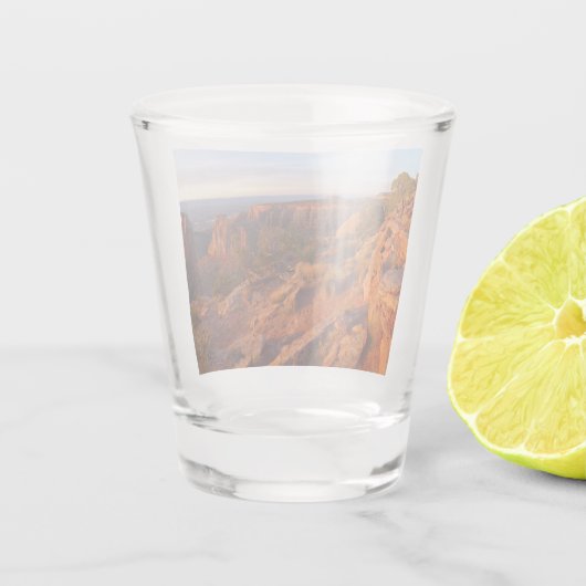 Zonneopgang op het grote Uitzicht spoor bij het CO Shot Glas (Achterkant)