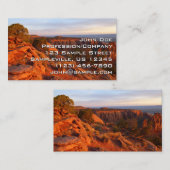 Zonneopgang op het grote Uitzicht spoor bij het CO Visitekaartje (Voorkant / Achterkant)