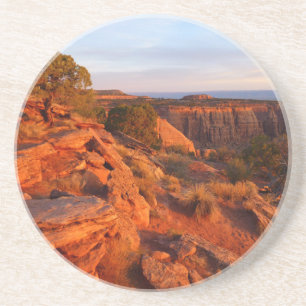 Zonneopgang op het grote Uitzicht spoor bij het CO Zandsteen Onderzetter
