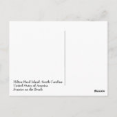 Zonneopgang op het strand | Briefkaart Hilton Head (Achterkant)