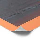 Zonneopgang op het strand poster (Hoek)