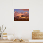 Zonneopgang over de berggebieden in het zuiden poster (Keuken)