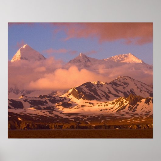 Zonneopgang over de berggebieden in het zuiden poster (Voorkant)