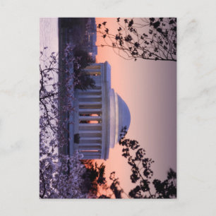 Zonneopgang over de Jefferson Memorial in DC Briefkaart