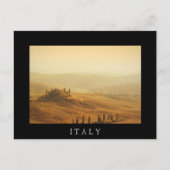 Zonneopgang over een landschap in het zwarte brief briefkaart (Voorkant)