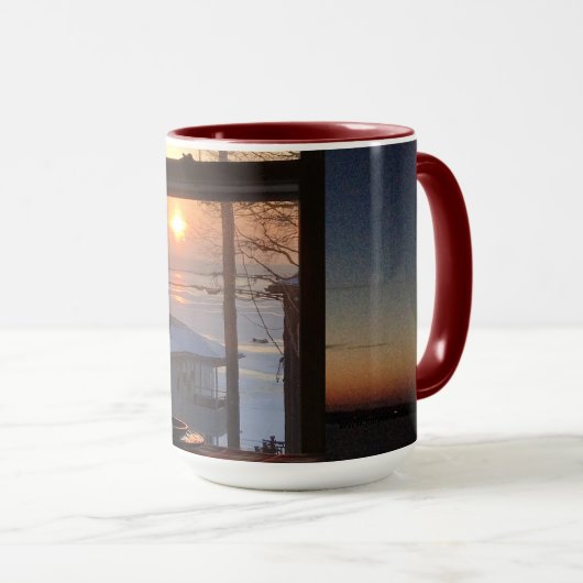 Zonneopgang, Tulpen en Bevroren meer Mok (Voorkant rechts)