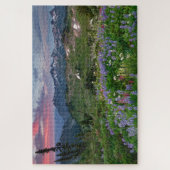 Zonneopje met Wilde Meadow op Mount Rainier Legpuzzel (Verticaal)