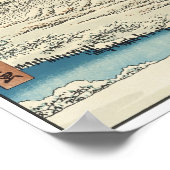Zonneopje op Nieuwjaarsdag, Hiroshige Poster (Hoek)