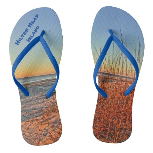 Zonneopje over het Surf! Hilton Head Island SC Teenslippers (Voetbed)