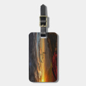 Zonneopkomst. Bagagelabel (Voorkant verticaal)